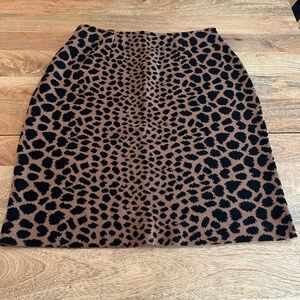J. McLaughlin Cheetah Print Skirt